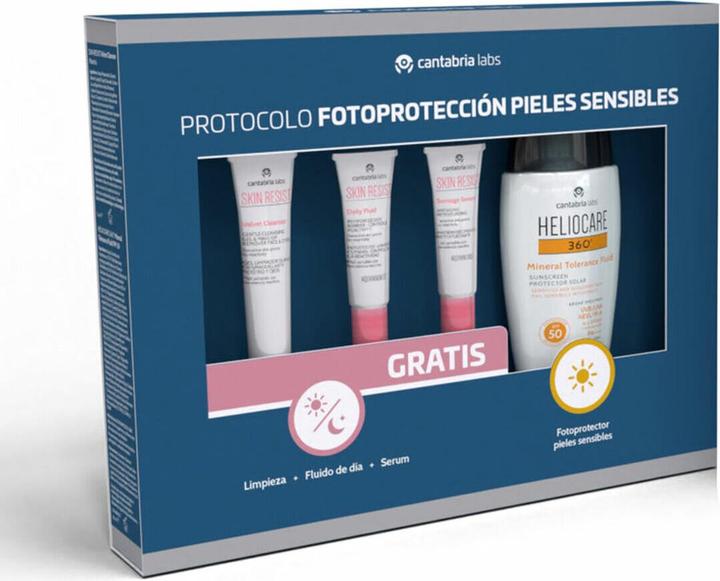 Image du produit Heliocare 360Âº Mineral Tolerance Fluid Spf50 50ml Set 4 Pieces (Crème solaire visage, SPF 50, 200 ml)