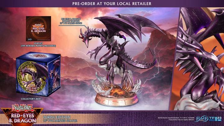Image du produit First 4 Figures Yu-Gi-Oh! statuette PVC Red-Eyes B. Dragon Purple Colour 33 cm