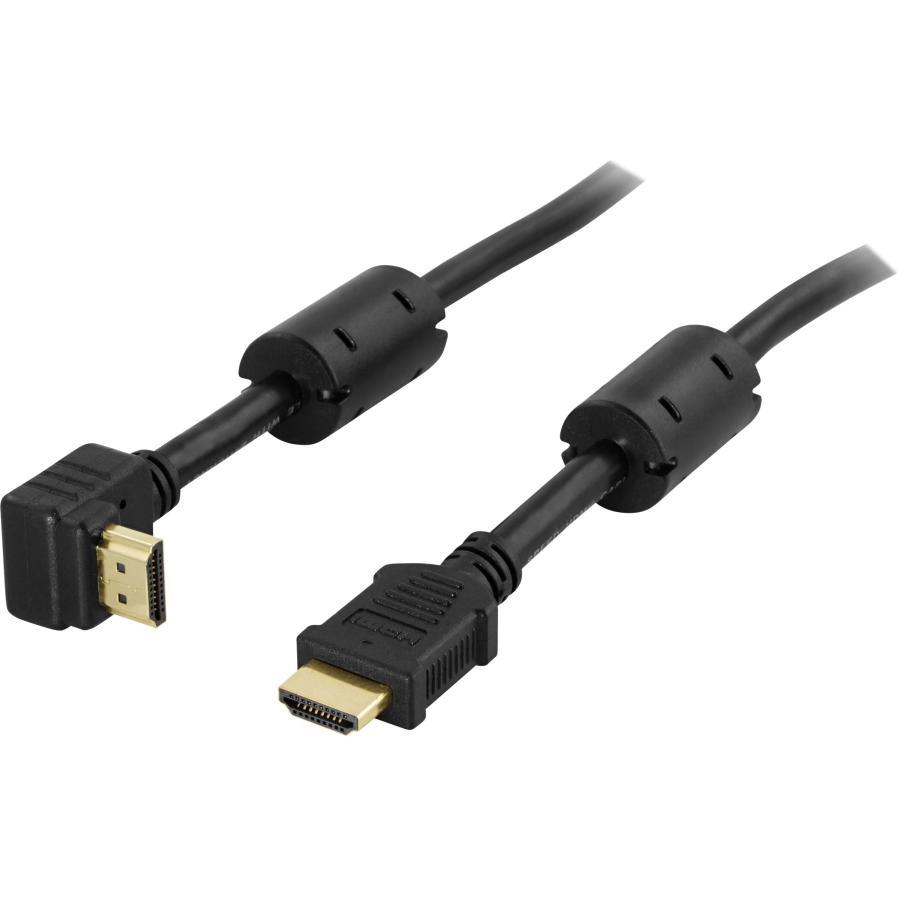 Deltaco HDMI-1020V HDMI-Kabel 2 m HDMI Typ A (Standard) Schwarz (2 m, HDMI), Video Kabel