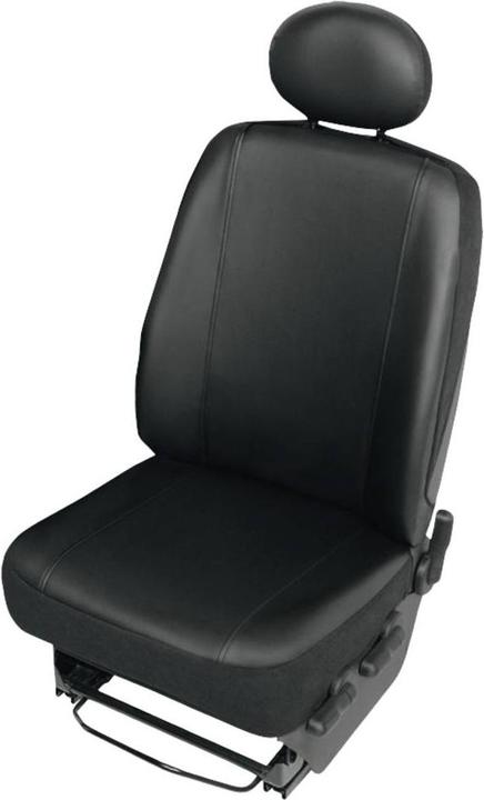 HP Autozubehör 22818 Sitzbezug Kunstleder Schwarz Fahrersitz, Beifahrersitz