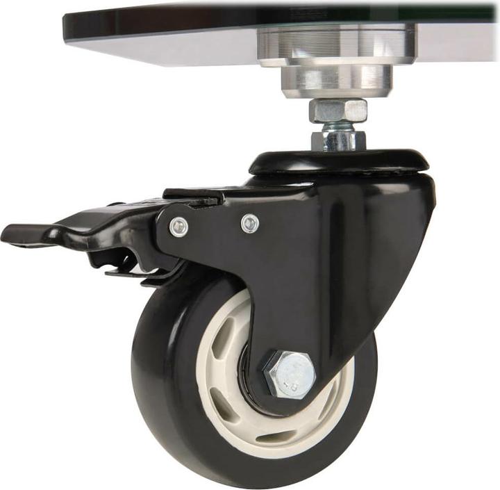 Image du produit Eaton TRIPPLITE Premier Rolling TV Cart for 93,98cm 37Zoll to 177,8cm 70Zoll Displays Black Glass Ba (70", 79 kg)