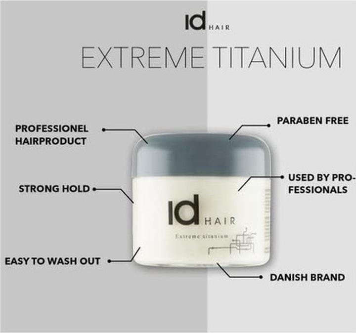 Produktbild IdHair Extreme Titanium Haarwachs 100 ml (Haarwachs, 100 ml)