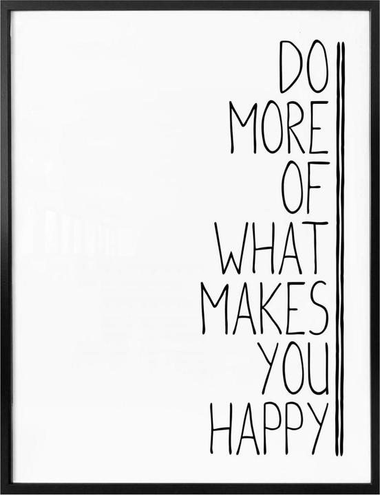 Image du produit Trenddeko Faites plus de ce qui vous rend heureux (24 x 30 cm)