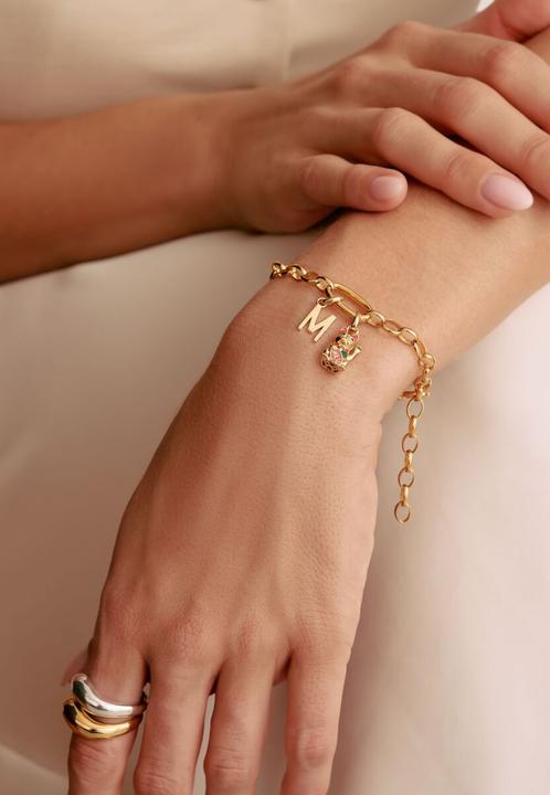 Immagine prodotto Thomas Sabo Charm-Anhänger Winkekatze bunt Connect vergoldet (Argento 925, Smalto)