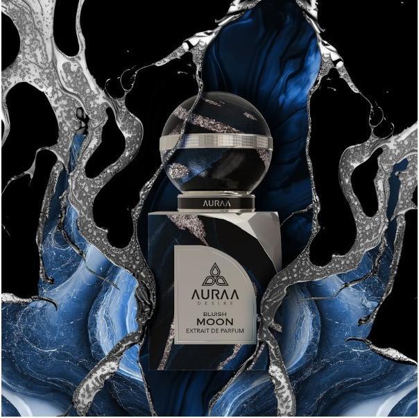 Produktbild Auraa Desire Bluish Moon Extrait de Parfum 100ml von Luxury Unisex Woody Oriental Fragrance with (Extrait De Parfum, 100 ml)
