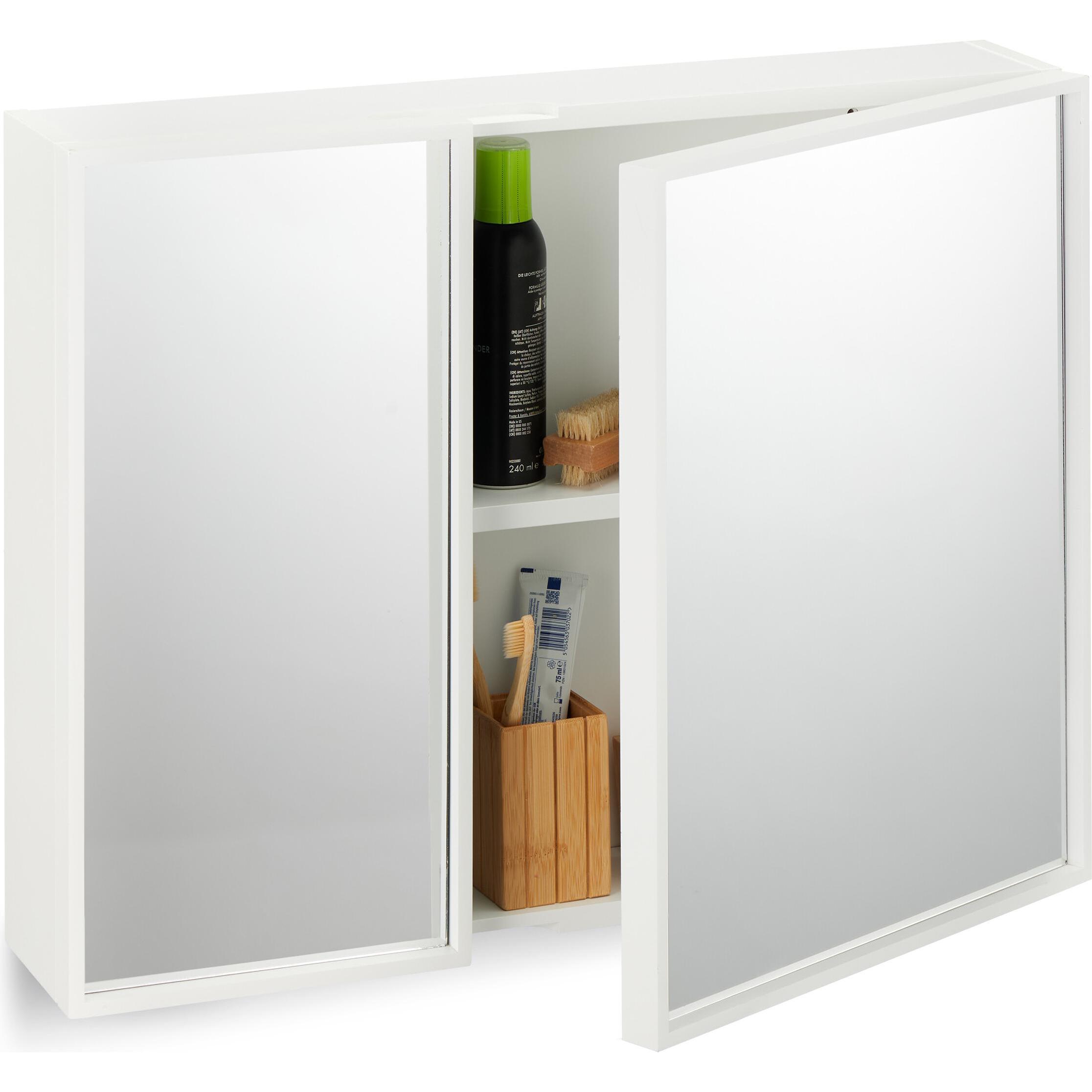 Relaxdays, Spiegelschrank, Spiegelschrank
