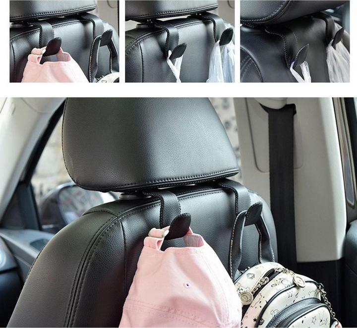 Produktbild König Design Auto KFZ Kopfstütze Haken Halterung Autositz Kleiderbügel Rücksitz Aufhänger