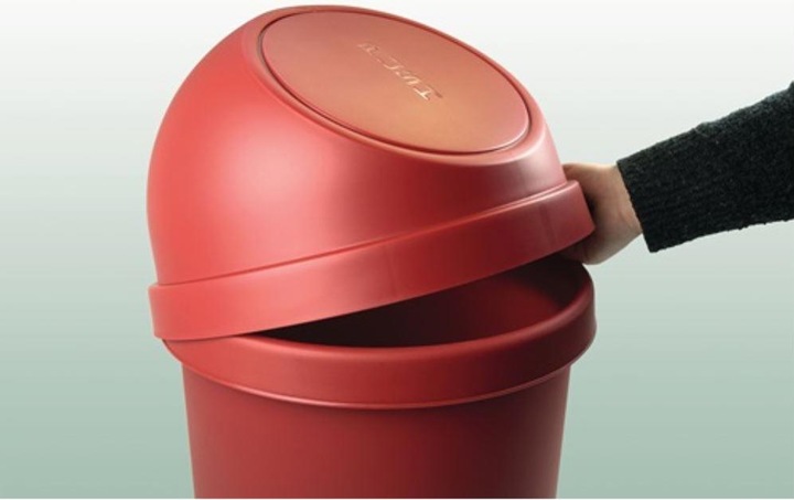 Image du produit Helit Poubelle à pousser en plastique (6 l)