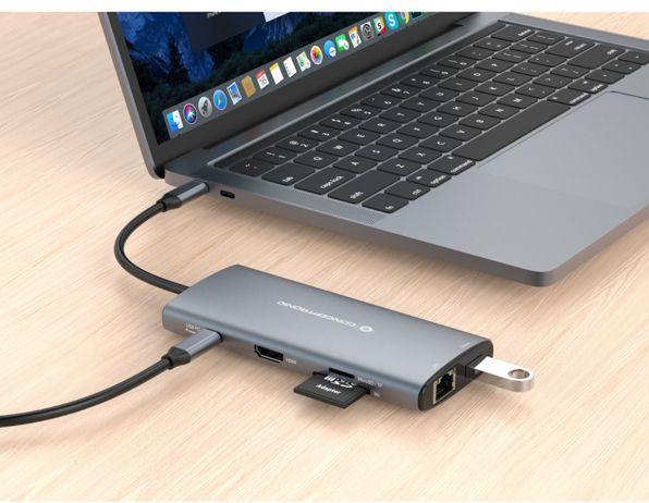 Produktbild Conceptronic USB Typ-C auf HDMI/USB 3.0/ USB Typ-C (USB-C, 1 Ports)