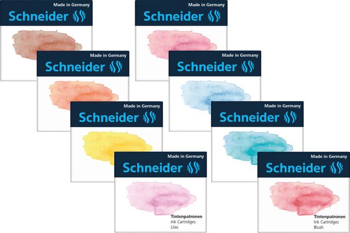Actual product image Schneider Ink cartridge Callissima 6 pieces, Bermuda Blue (ink cartridges, Turquoise)