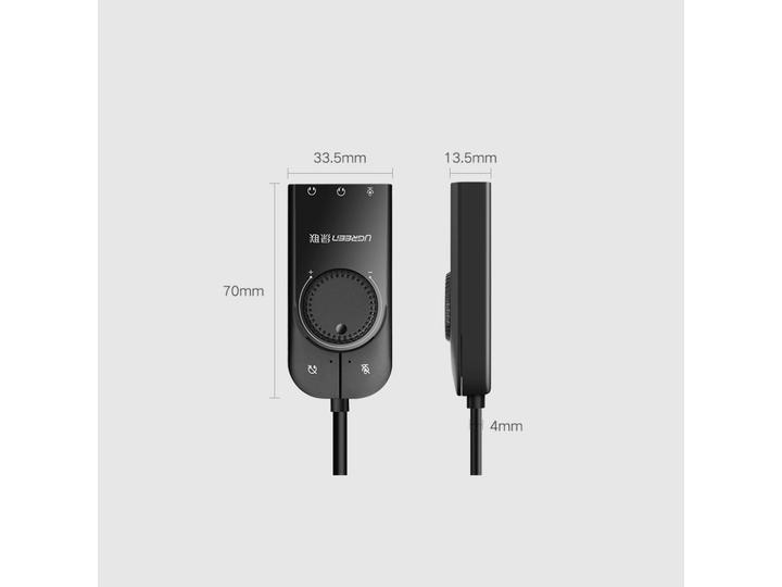 Image du produit Ugreen Carte son externe USB avec réglage du volume