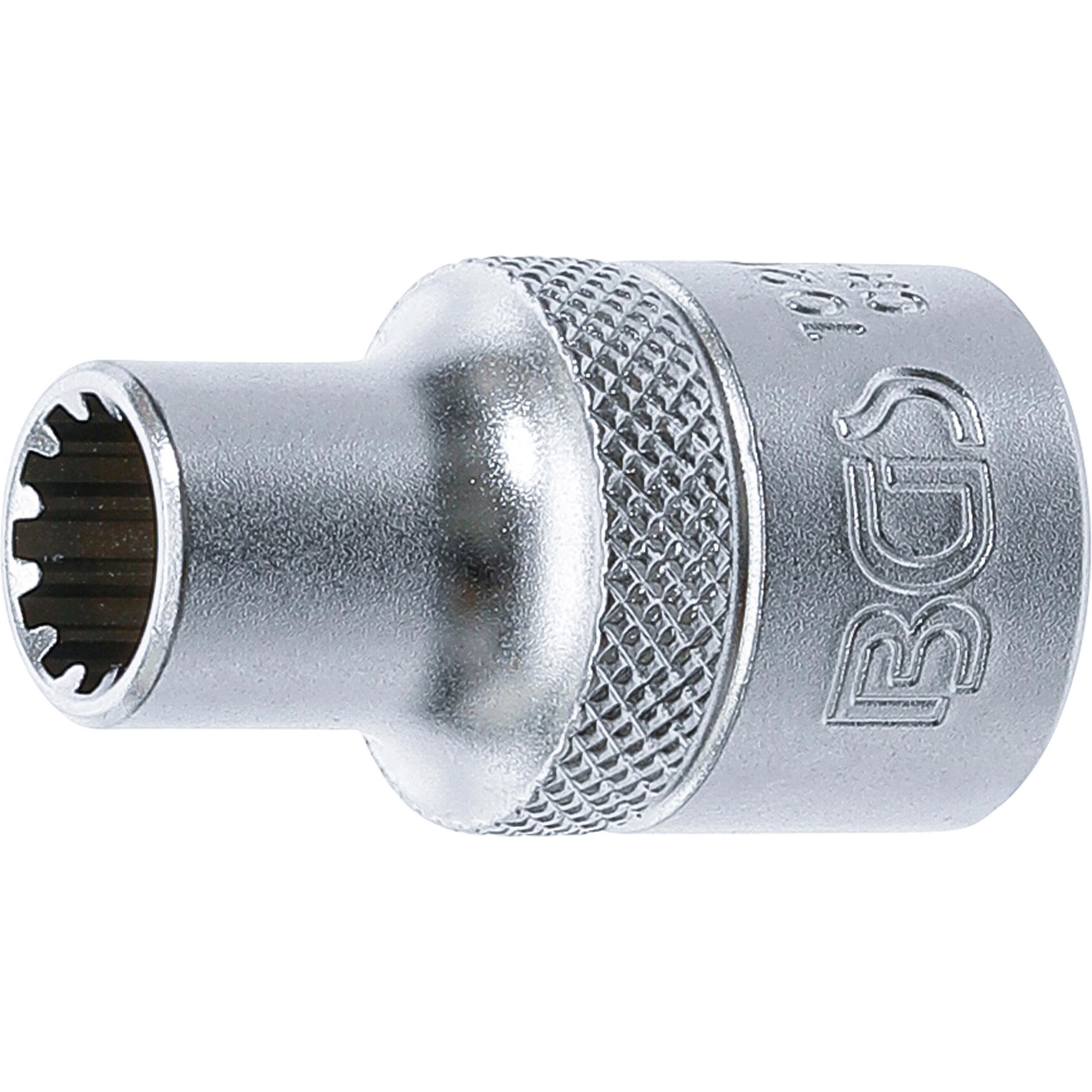 BGS, Steckschlüssel + Stecknuss, Steckschlüssel-Einsatz Gear Lock Antrieb Innenvierkant 12,5 mm (1/2") SW 9 mm (9 mm)