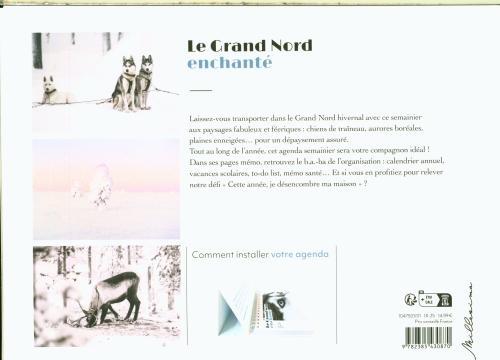 Actual product image Le grand nord enchanté : agenda semainier 2026