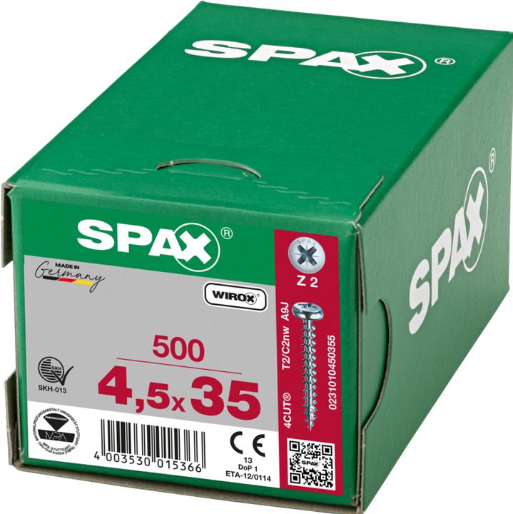 Actual product image Spax Chipboard screws (500 Screws per piece)