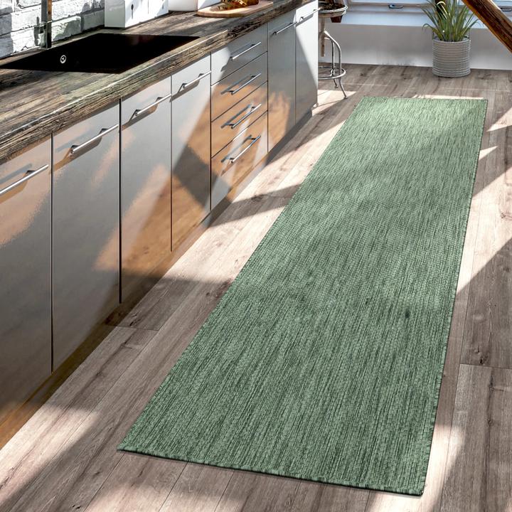 Produktbild TT Home Teppich Outdoor Wohnzimmer Esszimmer Balkon Wetterfest (150 x 80 cm)
