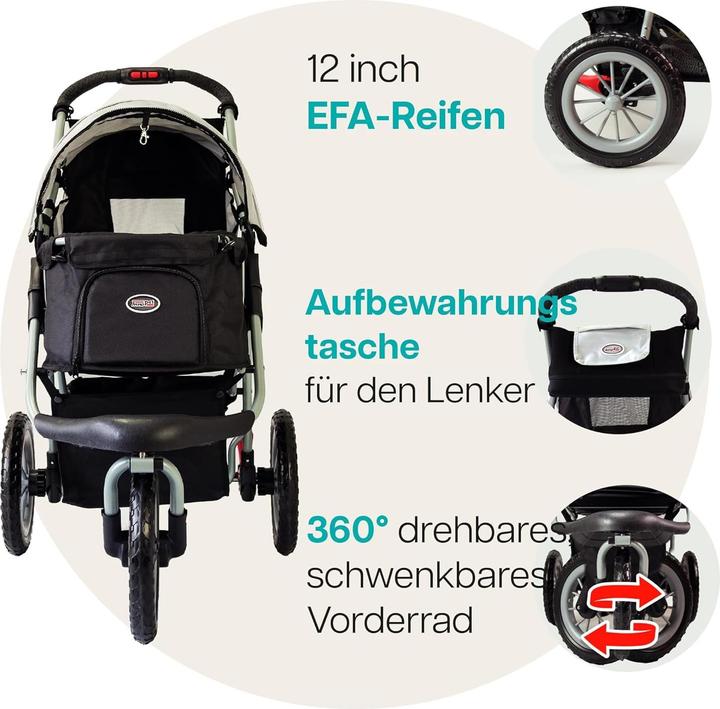 Produktbild InnoPet Hundebuggy Comfort Efa Eco mit EVA-Rädern (Hund)
