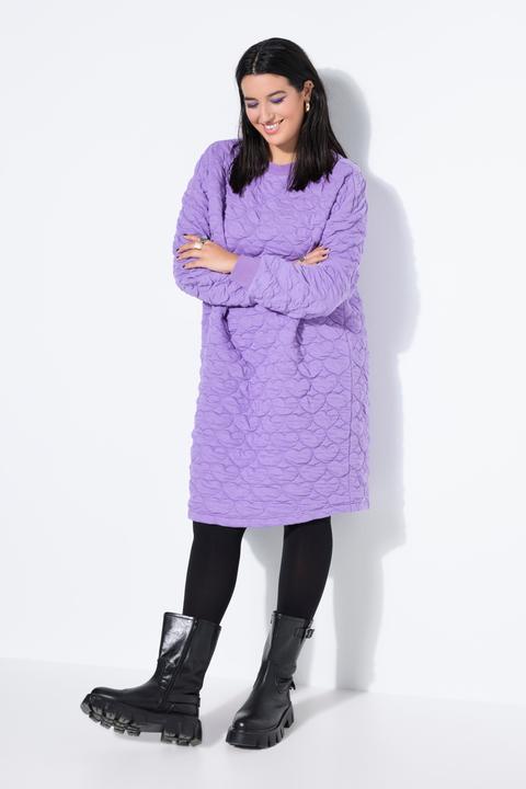 Actual product image Studio Untold Heart Quilted Long Sleeve Sweatshirt Dress (46, 48)