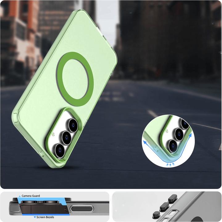 Immagine prodotto Cover-Discount Galaxy S25 FE - Acryl-Handyhülle mit Magnet und Farbakzent (Samsung Galaxy S25 FE)