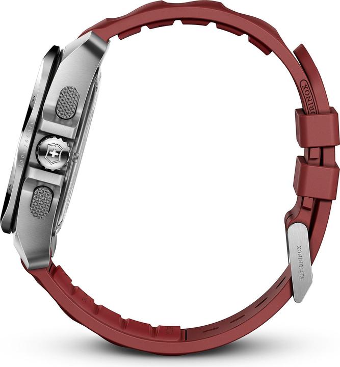 Immagine prodotto Victorinox I.N.O.X. Chrono 43, SIR, quadrante ROSSO, cinturino in gomma ROSSO (Cronografo, Orologio sub, 43 mm)