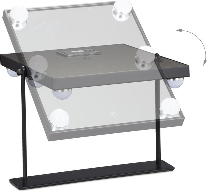 Immagine prodotto Relaxdays Specchio di Hollywood (30 x 6 x 35 cm)