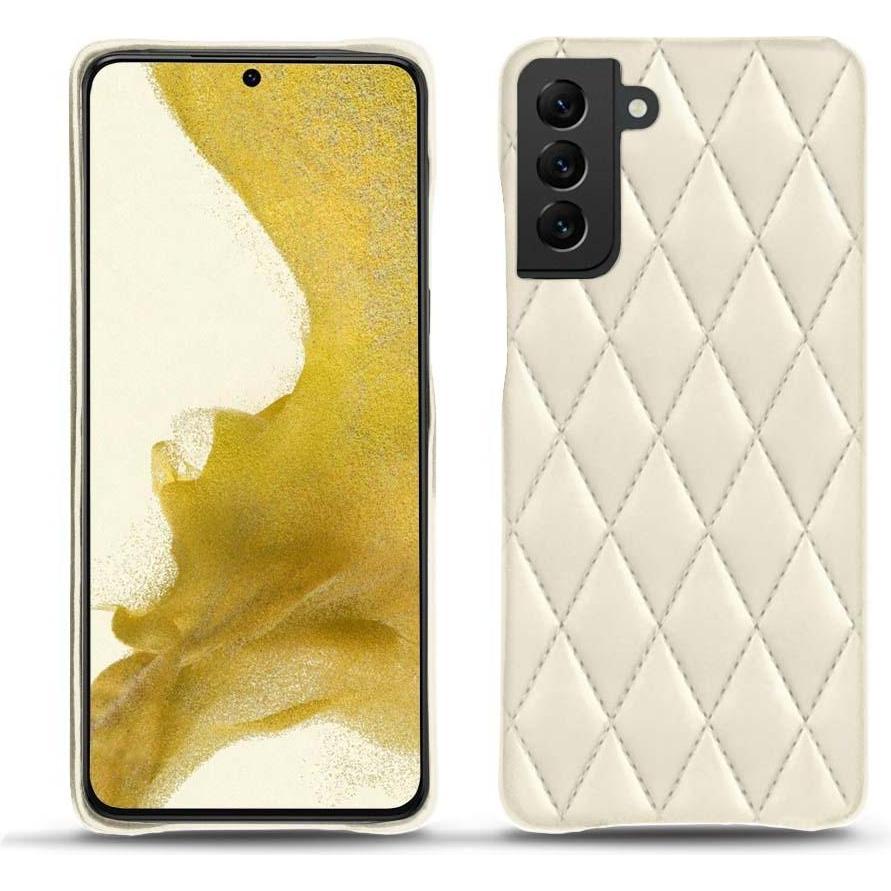Noreve Lederschutzhülle (Samsung Galaxy S22), Smartphone Hülle, Weiss