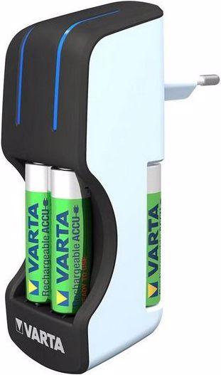 Varta Pocket Charger inkl. 4x AA 2600mAh (4 Stk., AA, Ladegerät inkl. Akku)