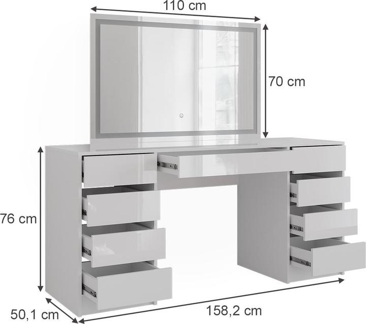 Actual product image Vicco Sherry (158.20 x 50.10 x 146 cm)