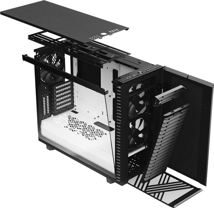 Immagine prodotto Fractal Definire 7 TG in bianco e nero (ATX, mATX, Mini-ITX, E-ATX)