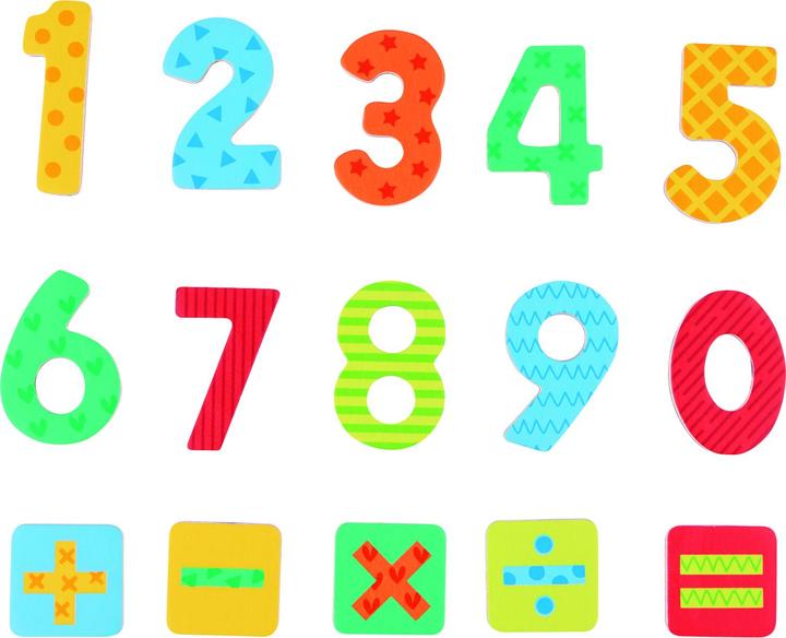 Actual product image Spielba Zahlen magnetisch 60 Stk.