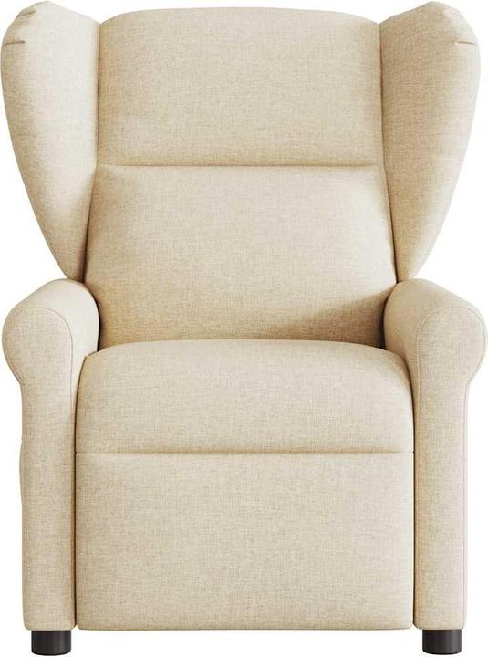 Image du produit vidaXL Fauteuil de massage Crème Tissu Massage Fauteuil TV avec fonction massage