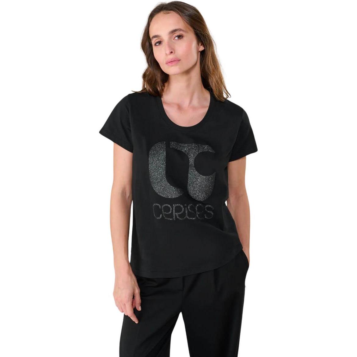 Le Temps Des Cerises, Damen, Shirt, t-shirt e temps des cerises taoo, Schwarz, (L)