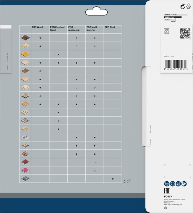 Immagine prodotto Bosch Professional Zubehör Lama circolare PRO Multi Material, 250 x 3,2 x 30 mm