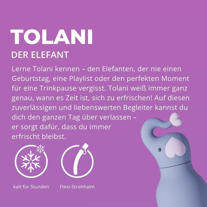 Actual product image Asobu Trinkflasche Bestie Tolani the Elephant (0.46 l)