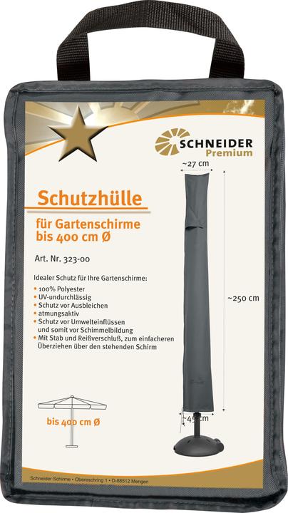 Actual product image Schneider Schirme PREMIUM-Schutzhülle für Schirme bis 400 cm Ø mit RV und Stab