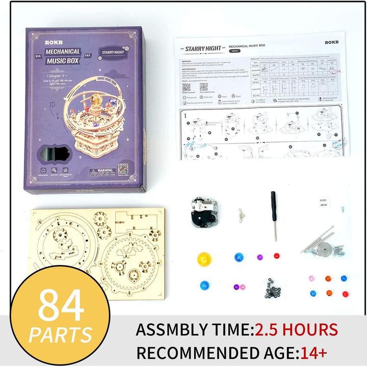 Produktbild Rokr Starry Night - 3D Holzbausatz