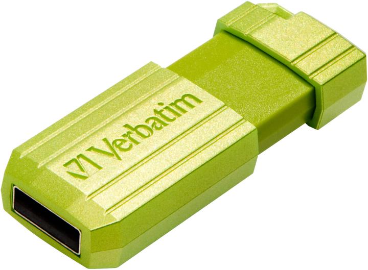 Actual product image Verbatim Store n Go Pinstripe USB 2.0 Eucalyptus Green 32GB (32 GB, USB-A)