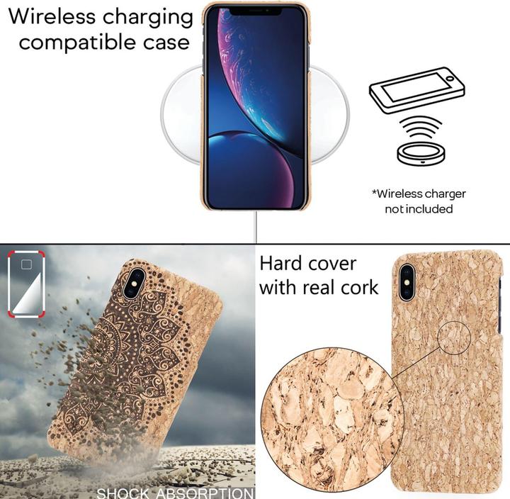 Actual product image Nalia Cork mobile phone case (Apple iPhone X)