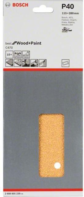 Actual product image Bosch Professional Zubehör Orbital sandpaper perforated K (40)