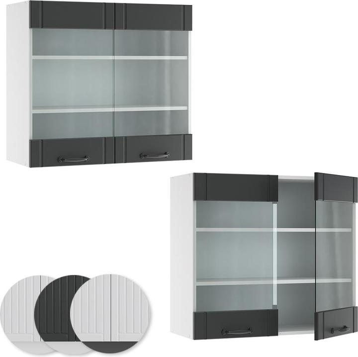 Produktbild Vicco Küchenglasschrank Fame-Line (80 x 34.10 x 72 cm)