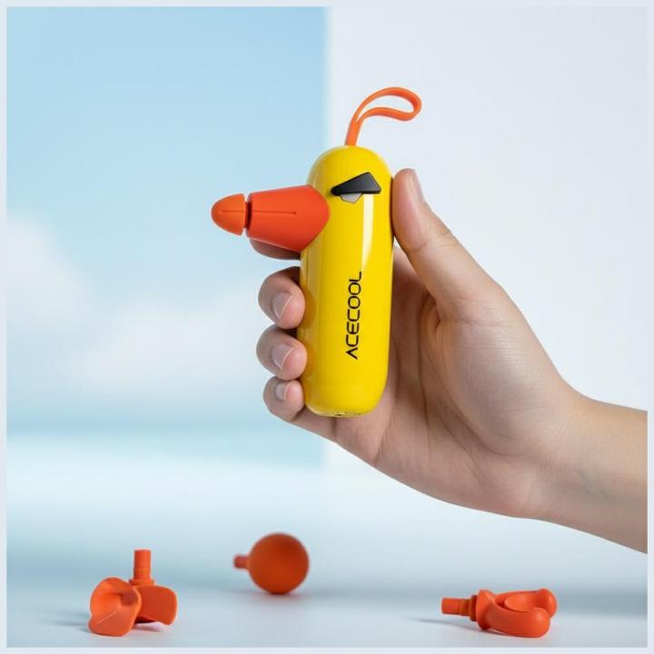 Produktbild 4smarts Mini pistolet do masażu ACECOOL żółty (3 Stufen, 180 min)
