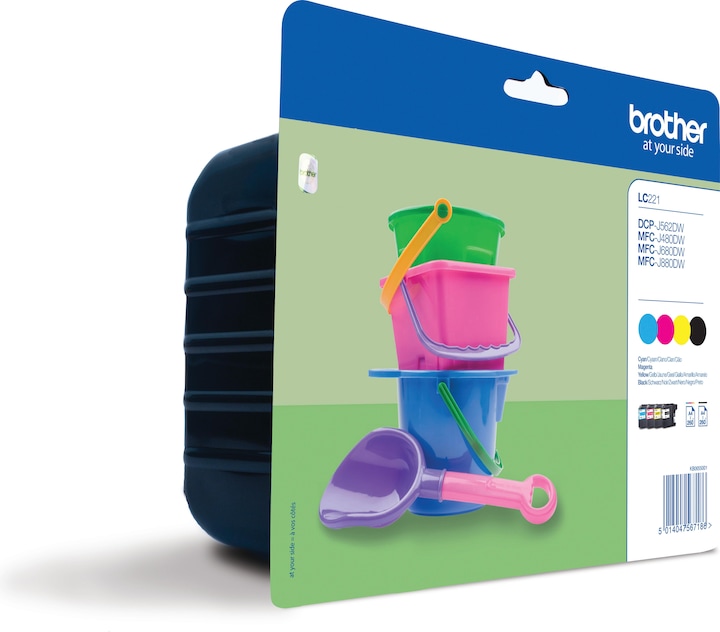 Produktbild Brother LC-221 Valuepack (M, BK, Y, C)