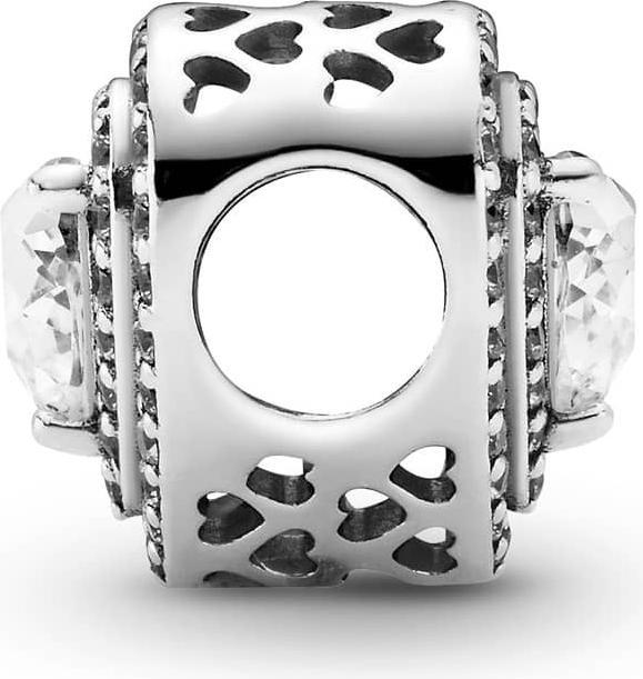 Immagine prodotto Pandora Scintillante cuori livellati Charms/Beads (Argento 925)