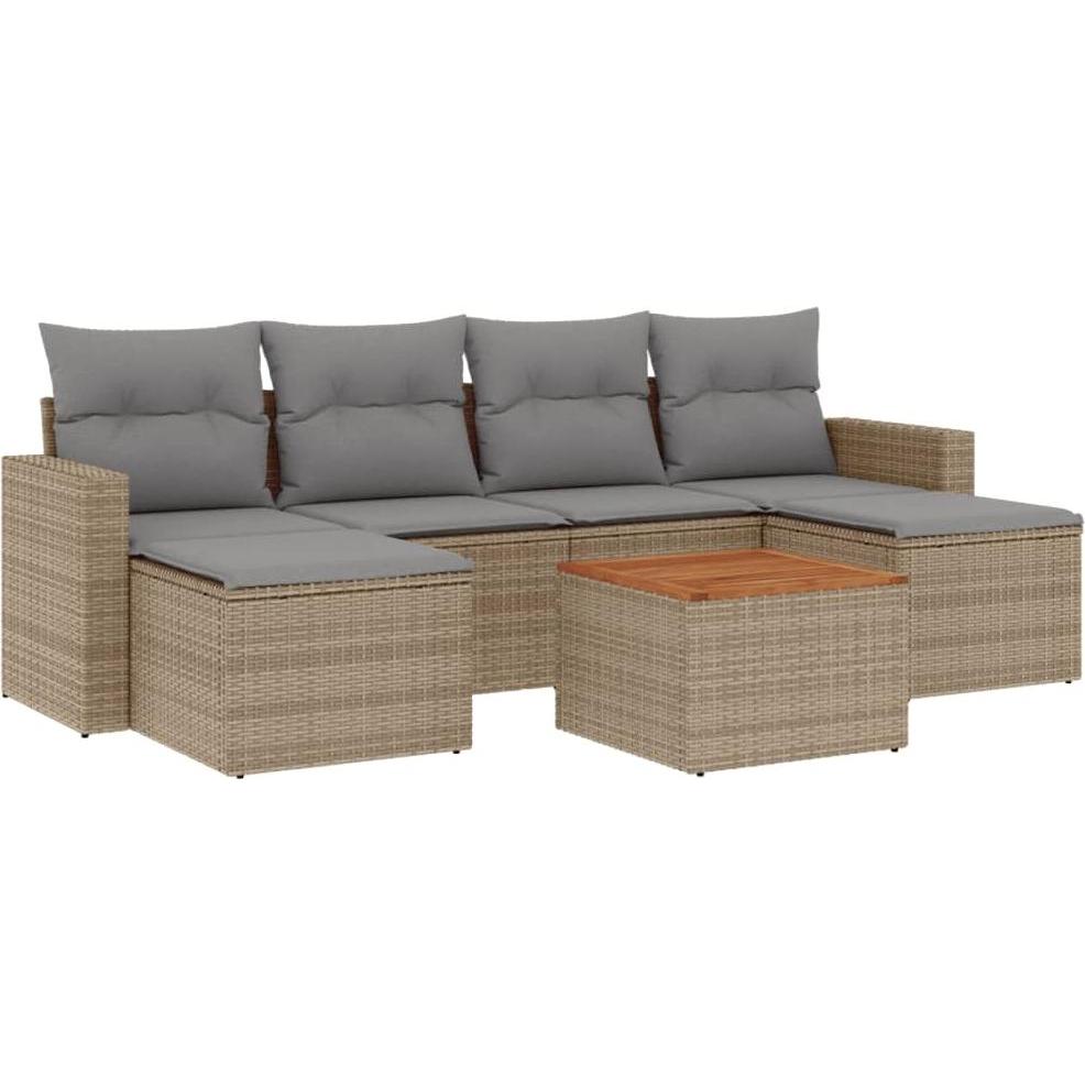Thumbnail - VidaXL, Gartenlounge, 10-tlg. Garten-Lounge-Set mit Kissen