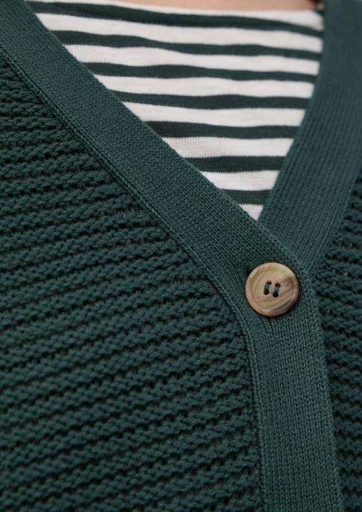 Produktbild s.Oliver Strickjacke Strickjacke in Ripp-Optik mit Knopfleiste (48)