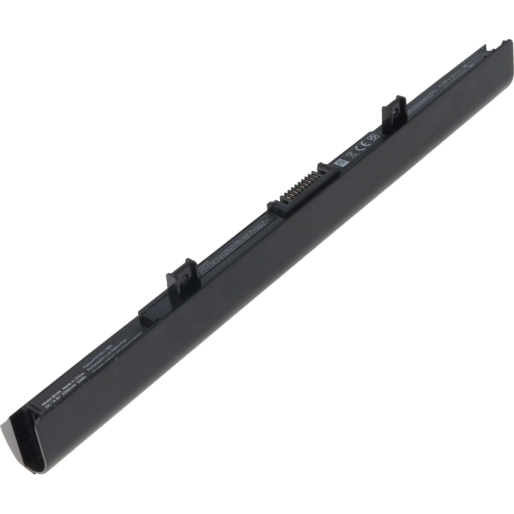 Thumbnail - AccuCell Akku passend für Toshiba Sat C55, C55D, Li-Ion, 14,8V, 2200mAh, 32,6Wh, black (2200 mAh), Notebook Akku, Schwar...