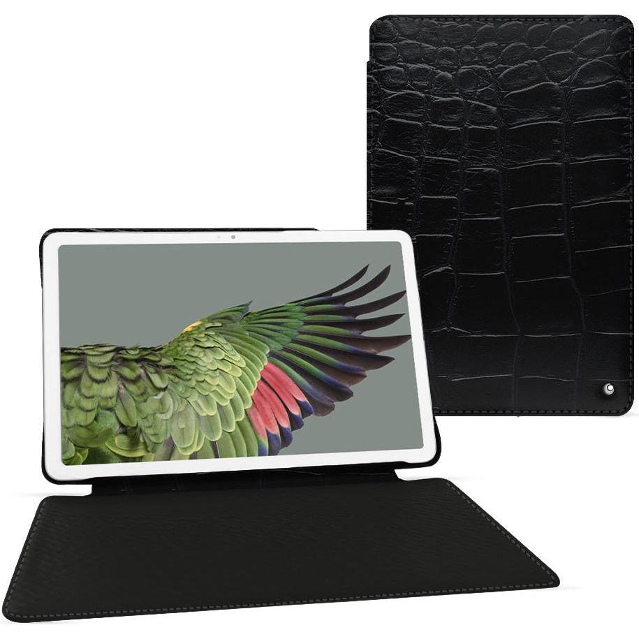 Noreve Lederschutzhülle horizontal (Google Pixel Tablet), Tablet Hülle, Schwarz
