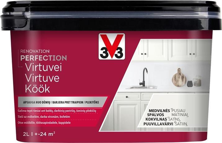 V33 Paint Kitchen Perf Cotton Colour 2l (Ivory, 2000 ml)
