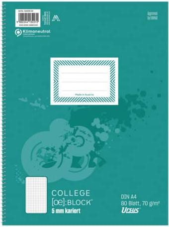 Actual product image Ursus Collegebook (A4, Checked)