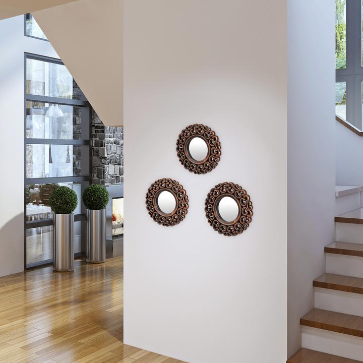 Actual product image Relaxdays 3 x mirror (25 cm)