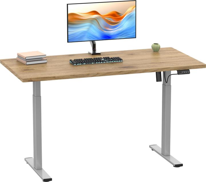 Produktbild VCM Schreibtisch verstellbar Lona 110x80 si (110 x 80 cm)